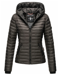 Navahoo Kimuk women's mid-season jacket with hood, Anthracite