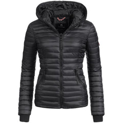 Navahoo Kimuk women's transitional jacket with hood, black