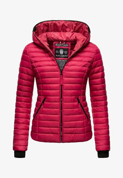 Navahoo Kimuk women's transitional jacket with hood, fuchsia