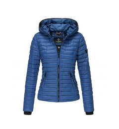 Navahoo Kimuk women's transitional jacket with hood, blue