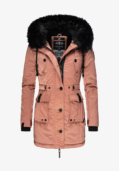 Navahoo LULUNA PRINCESS women's winter jacket with hood, Terracotta