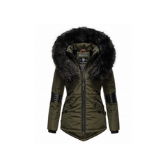 Navahoo NIRVANA women's winter hooded jacket, olive