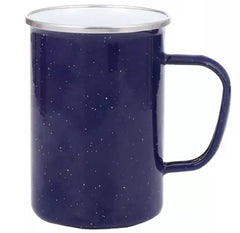 Origin Outdoors Enamel Mug 550ml, Navy Blue, Long Handle