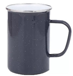 Origin Outdoors Enamel Mug 550ml, Grey, Long Handle