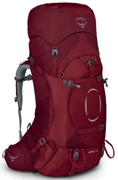 OSPREY ARIEL 55 II pohodniški nahrbtnik, burgundijsko rdeč
