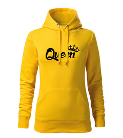 DRAGOWA ženski pulover s kapuco queen 320 g/m², rumena