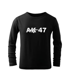 DRAGOWA kids' long-sleeve t-shirt AK-47, black