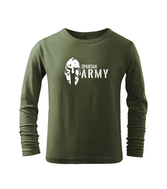 DRAGOWA Spartan παιδικό army μακρυμάνικο μπλουζάκι, λαδί