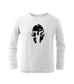 DRAGOWA kids' long-sleeve t-shirt Spartan, white