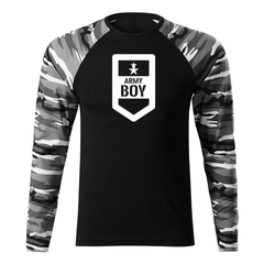 DRAGOWA Fit-T long-sleeve t-shirt army boy 160 g/m², metro