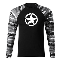 DRAGOWA Fit-T majica z dolgimi rokavi star 160 g/m², metro
