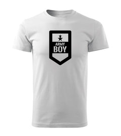 DRAGOWA majica s kratkimi rokavi army boy 160 g/m², bela