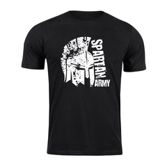 DRAGOWA majica s kratkimi rokavi Spartan army León 160 g/m², črna