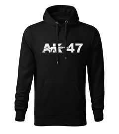 DRAGOWA moški pulover s kapuco AK-47 320 g/m², črna