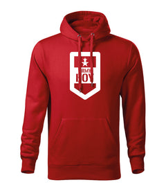 DRAGOWA ανδρικό φούτερ με κουκούλα army boy 320 g/m², κόκκινο