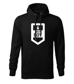 DRAGOWA ανδρικό φούτερ με κουκούλα army boy 320 g/m², μαύρο