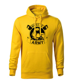 DRAGOWA men's hoodie muscle army original 320 g/m², yellow