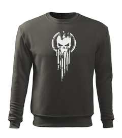 DRAGOWA moški pulover skull 300 g/m², siva