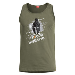 Pentagon Spartan Warrior αμάνικο μπλουζάκι, λαδί