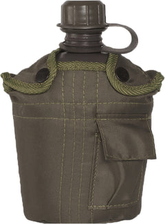 Mil-Tec US Field Bottle 1L with Aluminum Cup, Olive