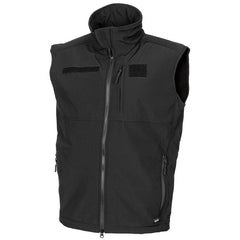MFH Allround Αμάνικο Γιλέκο Softshell, Μαύρο