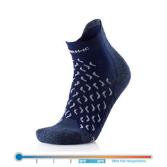 Therm-ic Ankle Socks, Blue/White