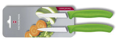 Victorinox Swiss Classic 2-dielna súprava nožov s hladkou čepeľou, zelená