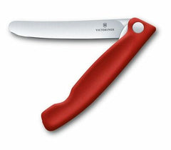 Victorinox Swiss Classic preklopni nož za sadje in zelenjavo gladko rezilo, rdeča