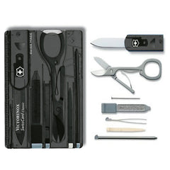 Victorinox SwissCard večnamenski žeton 10v1, črn