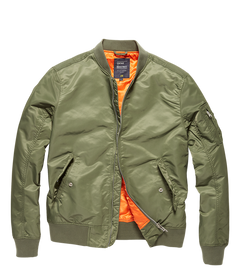 Vintage Industries Welder bomber transitional jacket, Light olive
