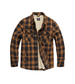 Vintage Industries Craft heavyweight sherpa jakna, rumena karirana