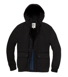 Vintage Industries Ledger men's parka jacket, black