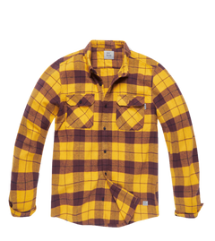 Vintage Industries Sem flannel shirt, yellow checked