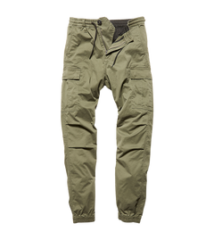 Vintage Industries Vince Cargo nohavice jogger, olivové