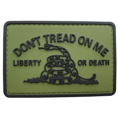 WARAGOD Don't Tread on me PVC našitek, zelena