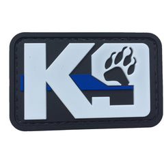 WARAGOD K9 Paw PVC Σήμα Βελκρό, μαύρο-λευκό