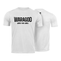 WARAGOD "Know Your Limits" kratka majica, bela 160g/m2