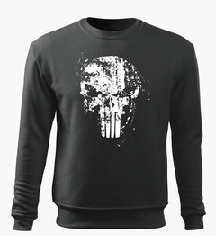 DRAGOWA moški pulover Frank The Punisher 300 g/m², siva