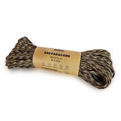 WARAGOD Paracord 550 σχοινί διαμέτρου 4 mm, camo coyote, 31 m