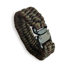 WARAGOD Βραχιόλι Paracord με Μεταλλικό Κλιπ Avär, camo green