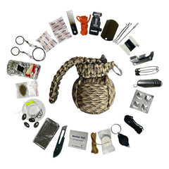 WARAGOD Menel Σετ Επιβίωσης Paracord, camo coyot
