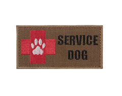 WARAGOD Service Dog Rescue Team narisan našitek, coyote