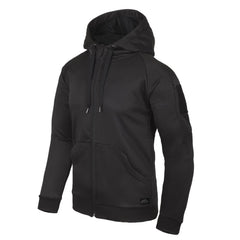 Helikon-Tex URBAN TACTICAL HOODIE pulover s kapuco (FullZip), črna