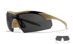 Wiley X WX Vapor tactical ballistic glasses, matte tan frame
