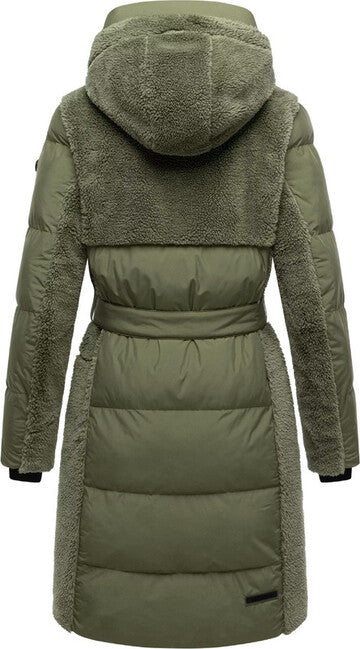 Navahoo Funkelteddy14 zimska jakna ženska, olive leaf