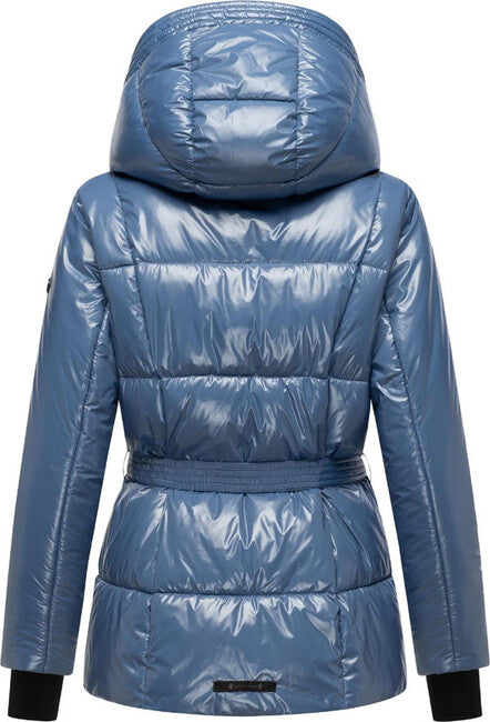 Navahoo EISGLANZ zimska jakna ženski s kapuco, dusty blue
