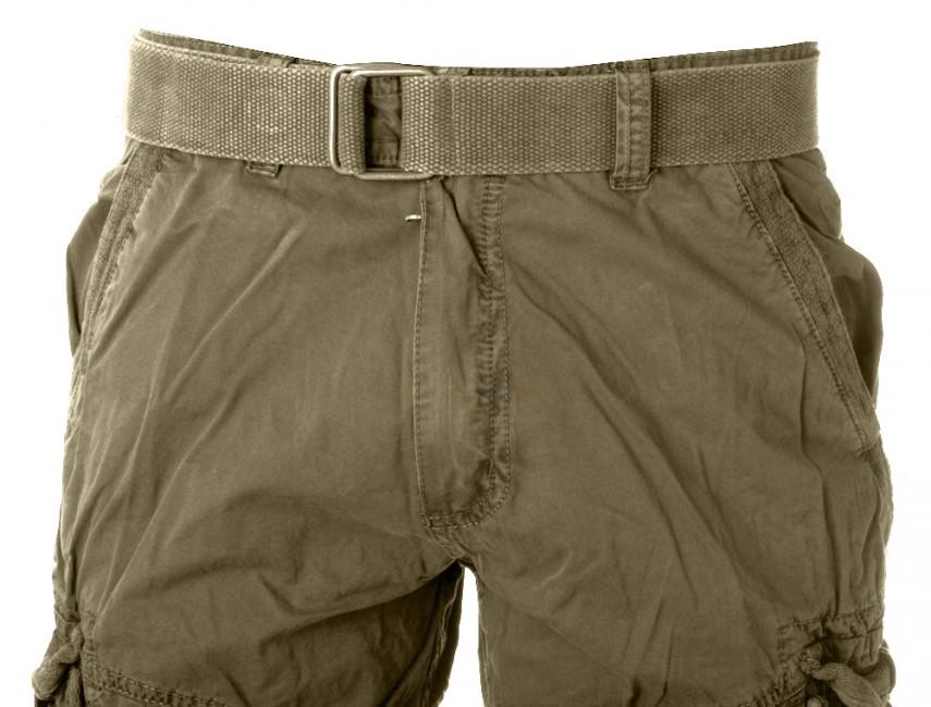 Mil-Tec Vintage kratke hlače Prewash, olivno zelene