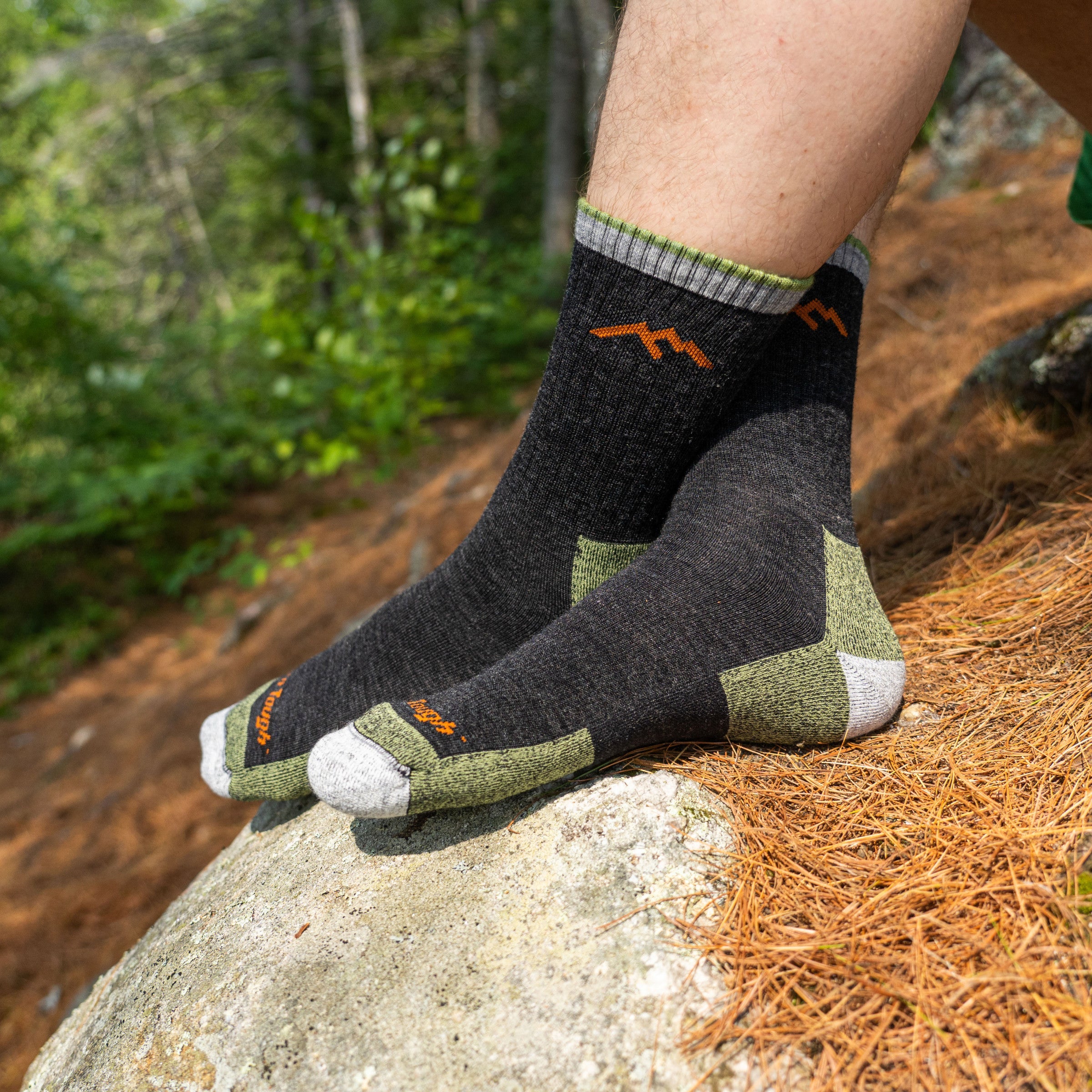 Darn Tough Hiker Micro Crew Midweight Cushion Hiking Socks, Clover