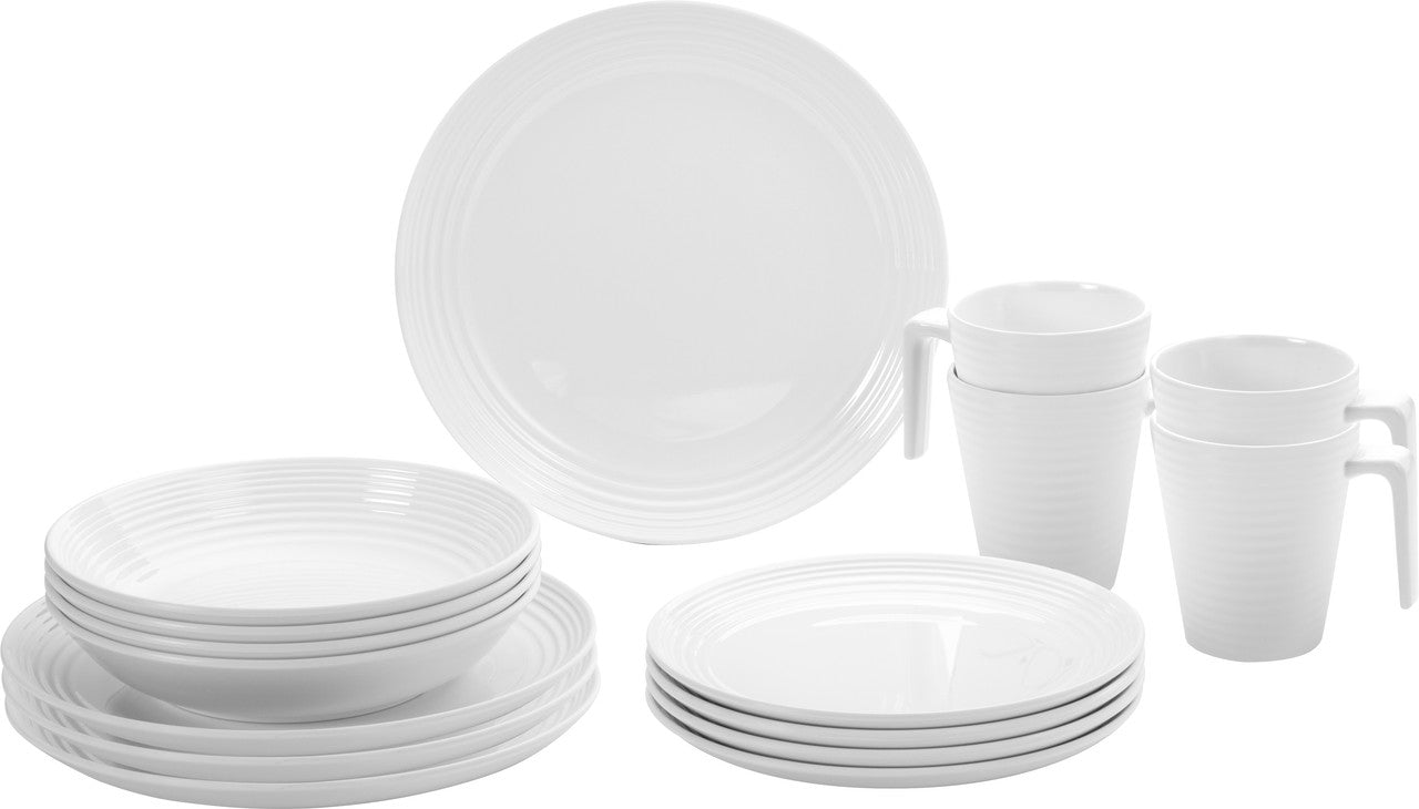 Brunner Spherica komplet kuhinskega posodia Melamine, bela