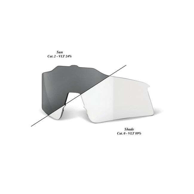 100% SPEEDCRAFT SL nadomestna leča Photochromic Clear/Smoke
